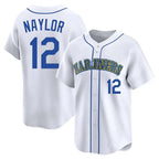 S.Mariners #12 Josh Naylor Player White Pitch Fashion Game Fdoa Stitched Jerseys