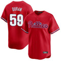 P.Phillies #59 Jhoan Duran Player Red Home Limited Fdoa Stitched Jerseys