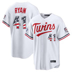 M.Twins #41 Joe Ryan Player White 2026 All-Star Edition Stars & Stripes Home Game Gdoa250Ys Stitched Jerseys