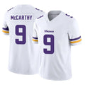 M.Vikings #9 J.J. McCarthy Player White Limited Vapor F.U.S.E. Home Game Gdoa Stitched Jerseys