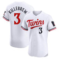 M.Twins #3 Harmon Killebrew Player White Home Limited Elite Fdoa Stitched Jerseys