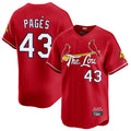 St. Louis Cardinals #43 Pedro Pages Player Red City Connect Limited Fdoa Stitched Jerseys