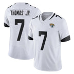 J.Jaguars #7 Brian Thomas Jr. Player White Vapor F.U.S.E. Limited Home Game Gdoa Stitched Jerseys
