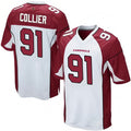A.Cardinals #91 L.J. Collier Player White Game Gdoa Stitched Jerseys