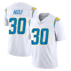 LA.Chargers #30 Alec Ingold Player White Limited Vapor Untouchable Home Game Gdoa Stitched Jerseys