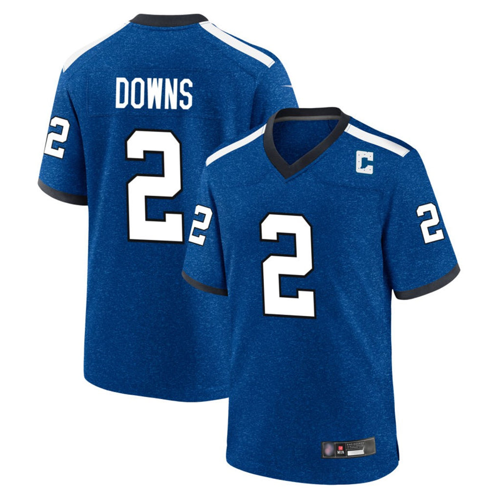 IN.Colts #2 Josh Downs Player Royal Alternate Indiana Nights Home Game Gdoa Stitched Jerseys