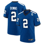 IN.Colts #2 Josh Downs Player Royal Alternate Indiana Nights Home Game Gdoa Stitched Jerseys