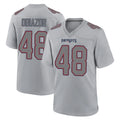 NE.Patriots #48 Namdi Obiazor Player Gray Fashion Limited Home Game Gdoa Stitched Jerseys