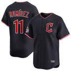 C.Guardians #11 Jose Ramirez Player Navy Limited Home Gdoa Stitched Jerseys
