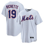 NY.Mets #19 Bo Bichette Player White Home Replica Fdoa Stitched Jerseys