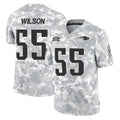 NE.Patriots #55 Jared Wilson Player Arctic Camo Salute To Service Limited Game Gdoa Stitched Jerseys