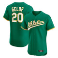 Athletics #20 Zack Gelof Player Kelly Green Limited Elite Home Game Gdoa Stitched Jerseys