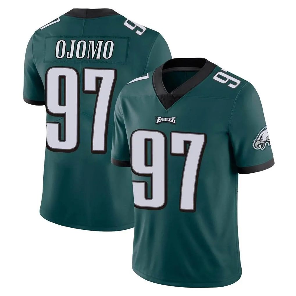 P.Eagles #97 Moro Ojomo Player Team Color Green Vapor Untouchable Home Game Gdoa Stitched Jerseys