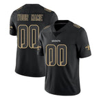 Custom NO.Saints Black Impact Limited Home Game Any Name & Numbers Gdoa Stitched Jerseys
