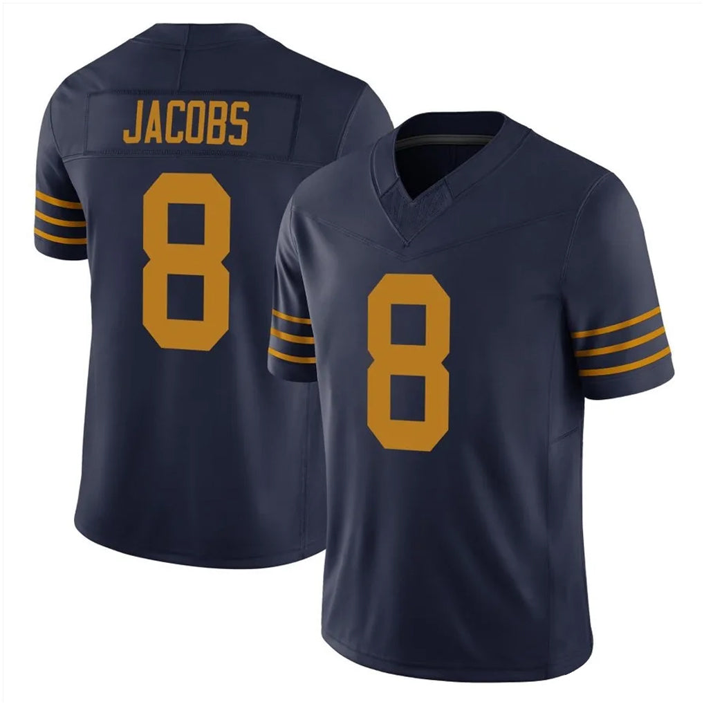 GB.Packers #8 Josh Jacobs Player Navy The 1923 Classic Vapor F.U.S.E. Home Game Gdoa Stitched Jerseys