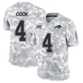 B.Bills #4 James Cook III Player Arctic Camo Salute to Service Limited Gdoa Stitched Jerseys