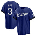LA.Dodgers #3 Edwin D¨ªaz Player Royal City Connect Home Game Fdoa Stitched Jerseys