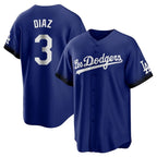 LA.Dodgers #3 Edwin D¨ªaz Player Royal City Connect Home Game Fdoa Stitched Jerseys