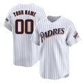 Custom S.Diego Padres White Cooperstown Collection Limited Game Any Name & Number Gdoa Stitched Jerseys