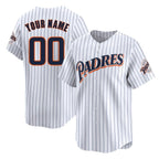 Custom S.Diego Padres White Cooperstown Collection Limited Game Any Name & Number Gdoa Stitched Jerseys