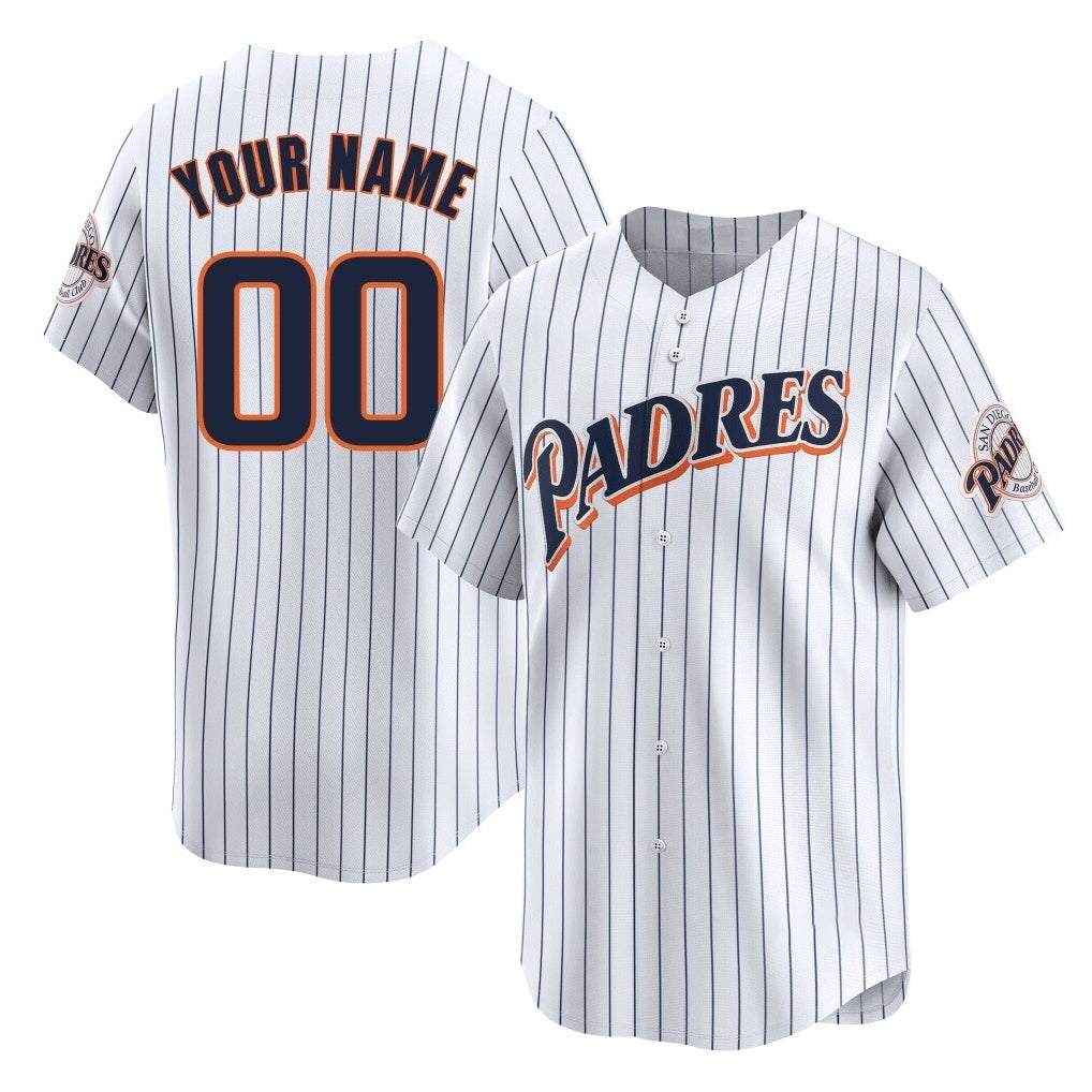 Custom S.Diego Padres White Cooperstown Collection Limited Game Any Name & Number Gdoa Stitched Jerseys