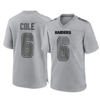 LV.Raiders #6 A.J. Cole Player Gray Atmosphere Fashion Limited Game Gdoa Stitched Jerseys