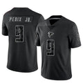 A.Falcons #9 Michael Penix Jr. Player Black RFLCTV Limited Gdoa Stitched Jerseys