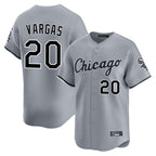 C.White Sox #20 Miguel Vargas Player Gray Road Limited Home Gdoa Stitched Jerseys