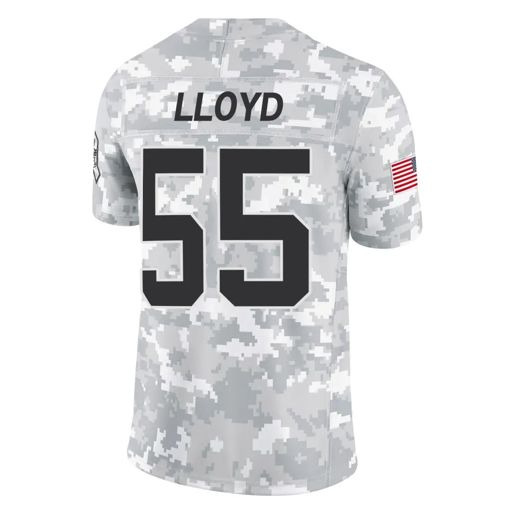 C.Panthers #55 Devin Lloyd Player Arctic Camo Salute to Service Limited Game Gdoa Stitched Jerseys
