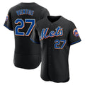 NY.Mets #27 Mark Vientos Player Black Replica Home Limited Elite Fdoa Stitched Jerseys