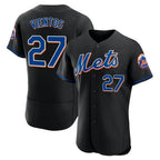 NY.Mets #27 Mark Vientos Player Black Replica Home Limited Elite Fdoa Stitched Jerseys