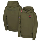 SF.49ers ## 49ers Blank Player Olive Salute to Service Pullover Hoodies Limited Gdoa Stitched Jerseys