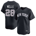 NY.Yankees #28 Austin Wells Player Navy Limited Home Fdoa Stitched Jerseys