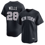 NY.Yankees #28 Austin Wells Player Navy Limited Home Fdoa Stitched Jerseys