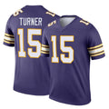 M.Vikings #15 Dallas Turner Player Purple Limited Classic Home Game Gdoa Stitched Jerseys