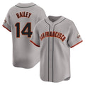 SF.Giants #14 Patrick Bailey Player Gray Home Limited Fdoa Stitched Jerseys