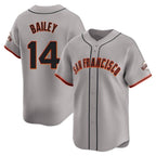 SF.Giants #14 Patrick Bailey Player Gray Home Limited Fdoa Stitched Jerseys
