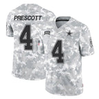 D.Cowboys #4 Dak Prescott Player Arctic Camo Salute to Service Limited Home Game Gdoa Stitched Jerseys