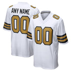 Custom NO.Saints White Alternate Home Game Any Name & Numbers Gdoa Stitched Jerseys