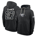 KC.Chiefs #27 Chamarri Conner Player 2026 Black Logo Pullover Hoodies Limited Game Stitched Jerseys