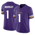 M.Vikings #1 Kyler Murray Player Purple Limited Vapor F.U.S.E. Home Game Gdoa Stitched Jerseys