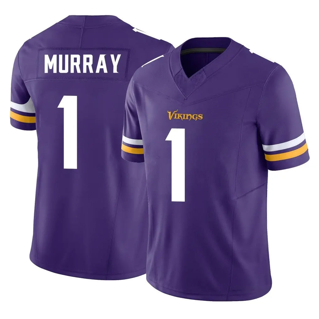 M.Vikings #1 Kyler Murray Player Purple Limited Vapor F.U.S.E. Home Game Gdoa Stitched Jerseys