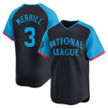 S.Diego Padres #3 Jackson Merrill Player National League Navy All-Star Game Limited Fdoa Stitched Jerseys
