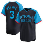S.Diego Padres #3 Jackson Merrill Player National League Navy All-Star Game Limited Fdoa Stitched Jerseys