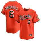 B.Orioles #6 Ryan Mountcastle Player Orange Limited Home Game Gdoa Stitched Jerseys