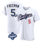 LA.Dodgers #5 Freddie Freeman Player Gold White World Series Meet 2026 Collection Stadium Limited Elite Fdoa Stitched Jerseys