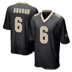 NO.Saints #6 Tyler Shough Player Black Home Game Gdoa Stitched Jerseys