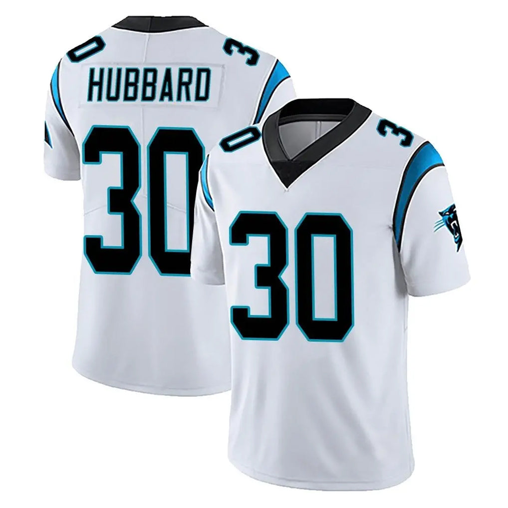 C.Panthers #30 Chuba Hubbard Player White Vapor Untouchable Limited Game Gdoa Stitched Jerseys