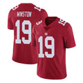 NY.Giants #19 Jameis Winston Player Red Limited Vapor Untouchable Home Game Gdoa Stitched Jerseys