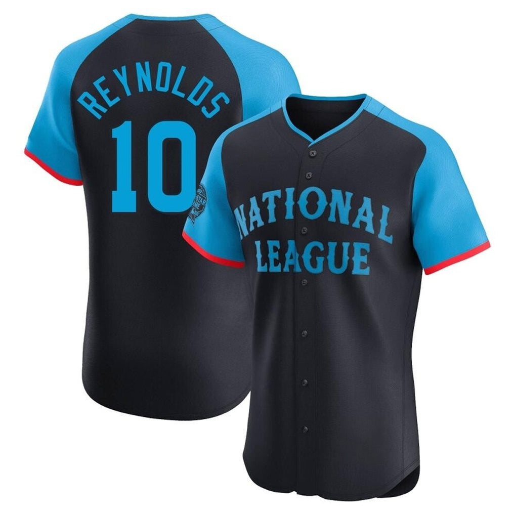 P.Pirates #10 Bryan Reynolds Player Navy National League All-Star Home Limited Elite Fdoa Stitched Jerseys